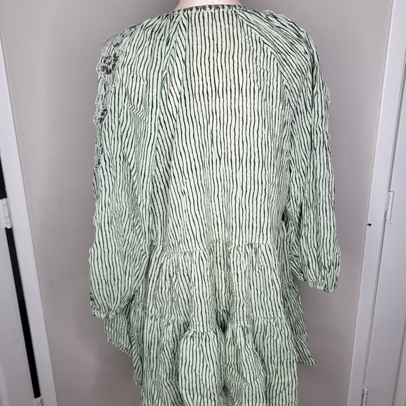 Free People Women's Size Medium Another Day Balloon Sleeve Boho Cotton - Picture 7 of 10